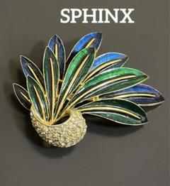 Suguru様Sphinx ギブレガラスヴィンテージ ブローチ9613