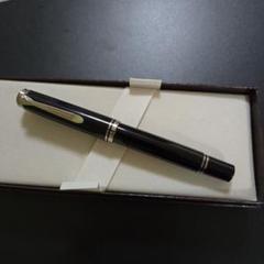 ペリカン万年筆 スーベレーン M800 緑縞 Mニブ：タンク容量測定