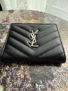 ⭐️未使用級⭐️　サンローラン　YSL カサンドラ　二つ折り財布　ブラック サンローラン SAINT LAURENT 二つ折り財布 タイニーカサンドラ