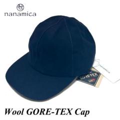 nanamica ネイビー　キャップ 新品 ナナミカ ウール ゴアテックス キャップ ネイビー 帽子