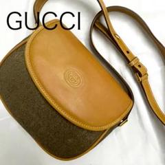 GUCCI オールドグッチ 総柄 ショルダーバッグ ヴィンテージ レザー 革
