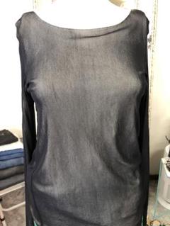 'SMAXMARA 長袖ボートネックトップス 黒 M
