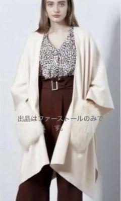 GRACE CONTINENTAL フード付きポンチョ・ケープコート シャギーフードポンチョコート / GRACE CONTINENTAL | GRACE