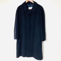 LINSHEME 純粋カシミヤ 100%チェスターロングコート 黒 Ｌ カシミア100% ロングコート 黒