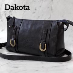 【美品】Dakota ダコタ ショルダーバッグ 馬蹄金具 レザー ダークブラウンのサムネイル
