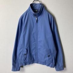 00s y2k LANDS END ハリントンジャケット ライトブルー 裏地