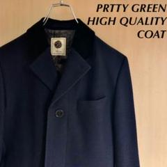 Pretty Green プリティーグリーン チェック柄ウールPコート