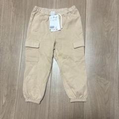 ★新品未使用★ H&M ベージュカーゴパンツ　90cm