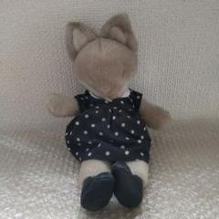 キツネ ぬいぐるみ レトロ PIN-TUCK ピンタック