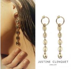 【Justine Clenquet】Shelby ピアス　ゴールド JUSTINE CLENQUET - 【Justine Clenquet】Shelby ピアス