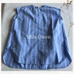 Mila Owen ストライプブラウス カットソー ゆったり ミラオーウェン