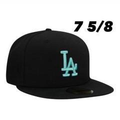 【海外限定】 ドジャース THEGOLFER ティファニーブルー ブラック ② 海外限定】NEWERA Los Angeles Dodgers THE GOLFER Cap TIffany