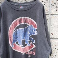 シカゴ カブス デカロゴ vintage加工 XXL 柔らかく生地 古着Tシャツ