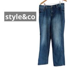 【style&co 】ストレートレッグデニム 12号