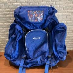 【中古美品】　mont-bell キッズ　トリプルポケットパック　45-60 mont-bell 青 トリプルポケットパック 45-60 リュック キッズ