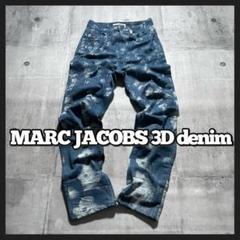 MARC JACOBS 3D print denim pants y2k