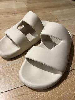 美品】BOTTEGA VENETA ホワイト ラバーサンダル28cm