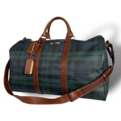 ラルフローレン　ボストンバッグ　ブラックウォッチ　大容量　ショルダー付　2way 美品 ポロラルフローレン 2way ブラックウォッチ ボストンバッグ