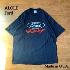 USA製 alole アローレ Ford フォードれーシング Tシャツ 企業ロゴ