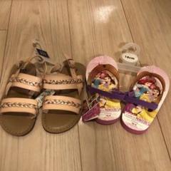 ✨新品未使用✨ 幼児用サンダル2足セット GAP & ディズニー 16cmのサムネイル