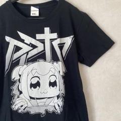 【匿名配送　即日配送】キャラクターTシャツ Lサイズ 黒　ポプテピピック