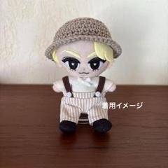 すのチルぬいサイズ　ハットコーデ３点セット(ベージュ＋白)