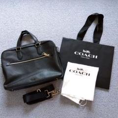 COACH ビジネスバッグ ブリーフケース オールレザー 黒 大容量 2025年最新】coach business bagの人気アイテム - メルカリ