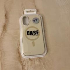 iPhone16 シリコンケース ベージュ MagSafe対応