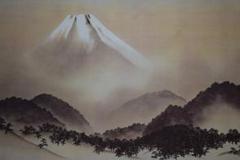 複製/横山大観/霊峰富士図/工芸/布袋屋掛軸HF-497 複製/横山大観/霊峰富士図/工芸/布袋屋掛軸HF-497 - メルカリ