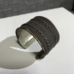 ビンテージ　バングル　真鍮　メンズ　アンティーク　ナバホ族　カレン族