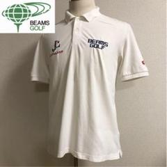 ビームスゴルフ オレンジレーベル ポロシャツ 日本製 ホワイト Mサイズ