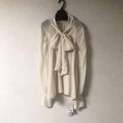ラグナムーン ボウタイ りぼん ブラウス 長袖 トップス レディース 白