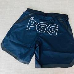 【新品タグ付】PGG ショートパンツ ゴルフ ロゴ ナイロン S 紺