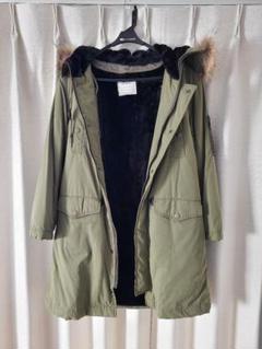 ❤️超美品❤️ マウジー moussy モッズコート カーキ サイズ1 取り外し可能 ❤️超美品❤️ マウジー moussy モッズコート カーキ サイズ1