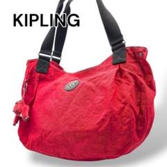KIPLING キプリング トートバッグ 赤 ナイロン 肩掛け可 R343