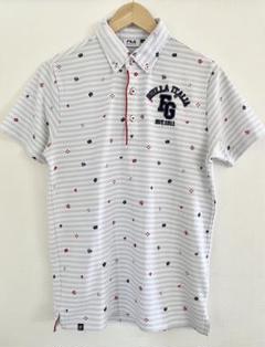 〔美品 〕フィラゴルフ メンズ ポロシャツ 半袖シャツ ゴルフウェア M