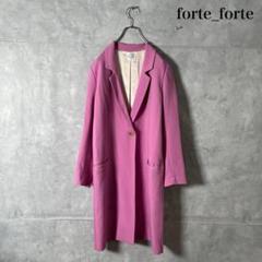 forte_forte イタリア製 カラー ロング チェスターコート N232