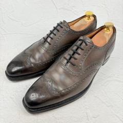 【良品】クロケットアンドジョーンズ ギルフォード ウイング 内羽根 グレー 6E