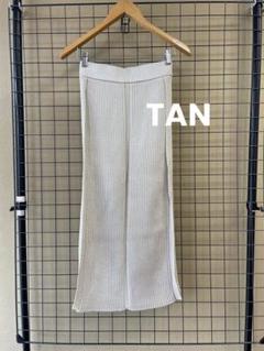 美品TAN デザインロングマキシスカート2連ベルトラップスカート
