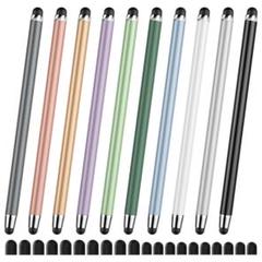 10 本タッチペン、2 in 1 スタイラスペン、高感度と高精度タブレット ペン