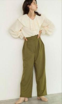 ダブルクローゼットw closet ウエストアシメタックワイドパンツ