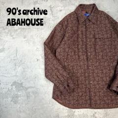 90's abahouse アバハウス　総柄　CPOシャツ　アーカイブ　希少