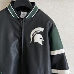 ミシガン州立大学ジャケット　SとSTATEの刺繍ロゴ入り　LLサイズ　ＵＳＡ古着 2025年最新】ミシガン州立大学の人気アイテム - メルカリ