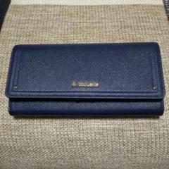 アンドシュエット 長財布 ネイビー