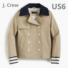 J.CREW クロップド トレンチコート US6 ストライプカフス VOGUE J.CREW クロップド トレンチコート US6 ストライプカフス VOGUE