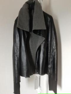 【美品】　おしゃれライダース　ムートンジャケット　グローブ付き　システレ 美品】おしゃれライダースムートンジャケットグローブ付きシステレ