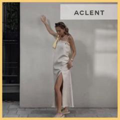 美品♡aclentロープストラップフリンジワンピース＊alexiastam