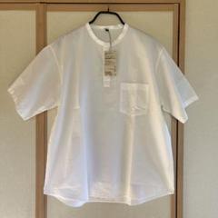 無印良品 紳士 涼感 ヘンリーネック 半袖 布帛 Ｔシャツ 紳士 Ｍ ・ 白