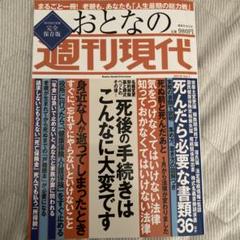 おとなの週刊現代 完全保存版 Vol.1(2019)のサムネイル