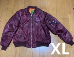 XLARGE ボルドー ミリタリージャケット MA1 エクストララージ XL